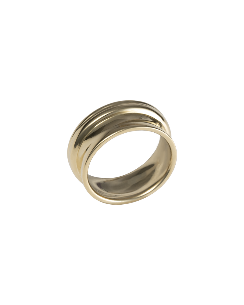 Gold Stripe Ring Sapir Bachar