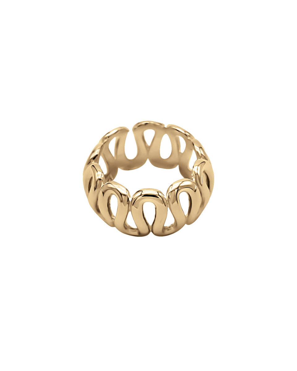 Gold Swirl Ring