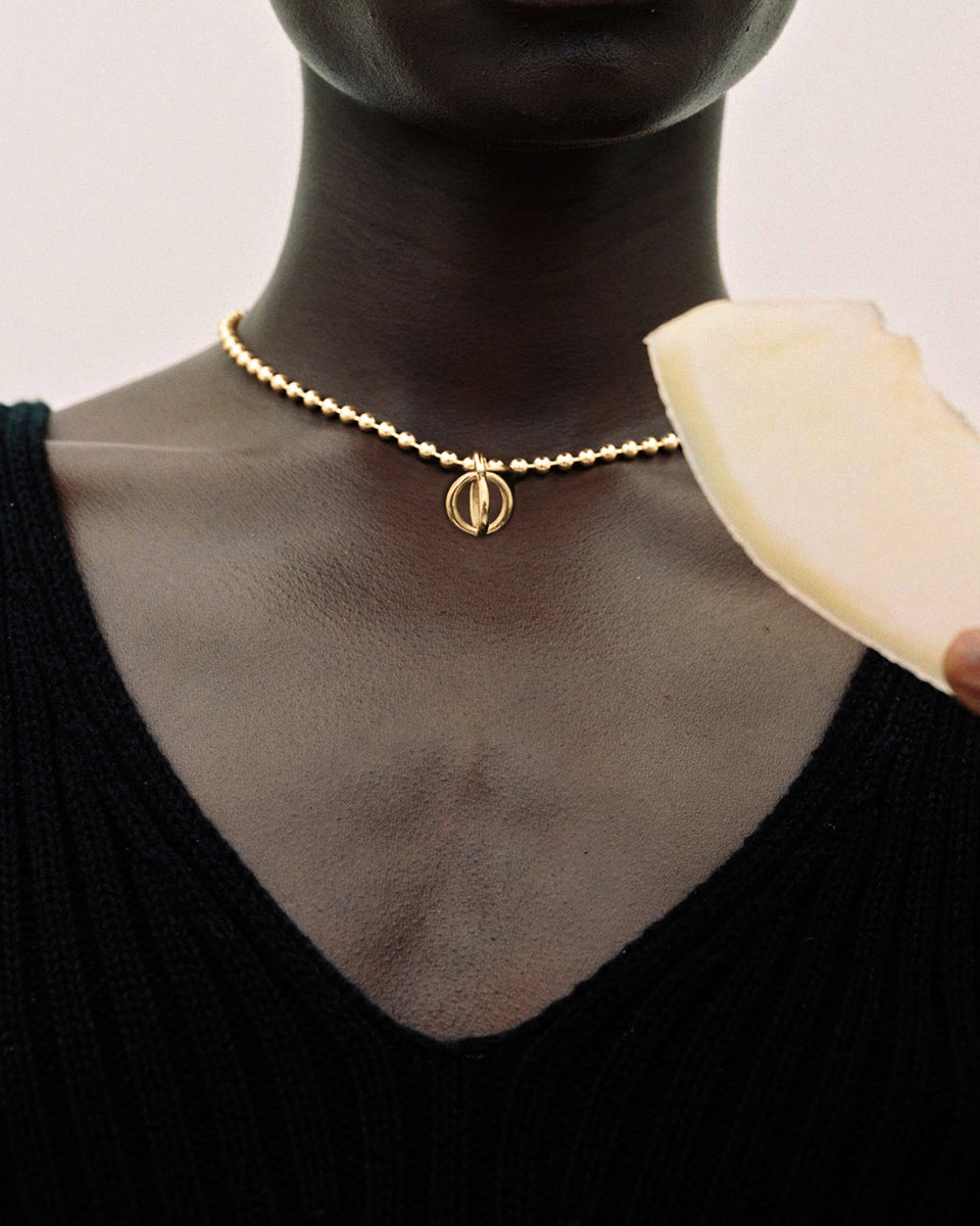 Gold Dome Solar Necklace – Sapir Bachar