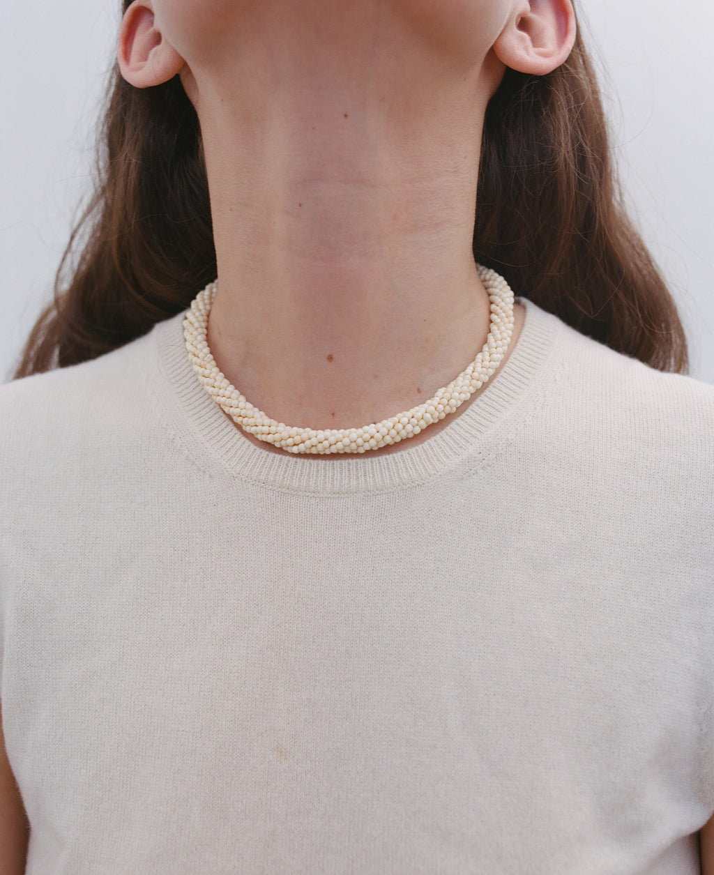 Weaved Coral Choker