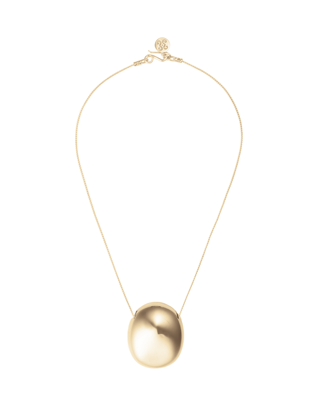Gold Pebble Spiga Necklace – Sapir Bachar Gold Pebble Spiga Necklace – Sapir Bachar