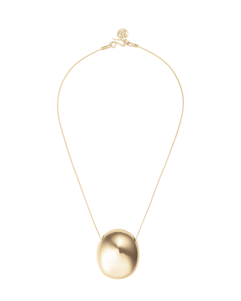 Gold Pebble Spiga Necklace – Sapir Bachar