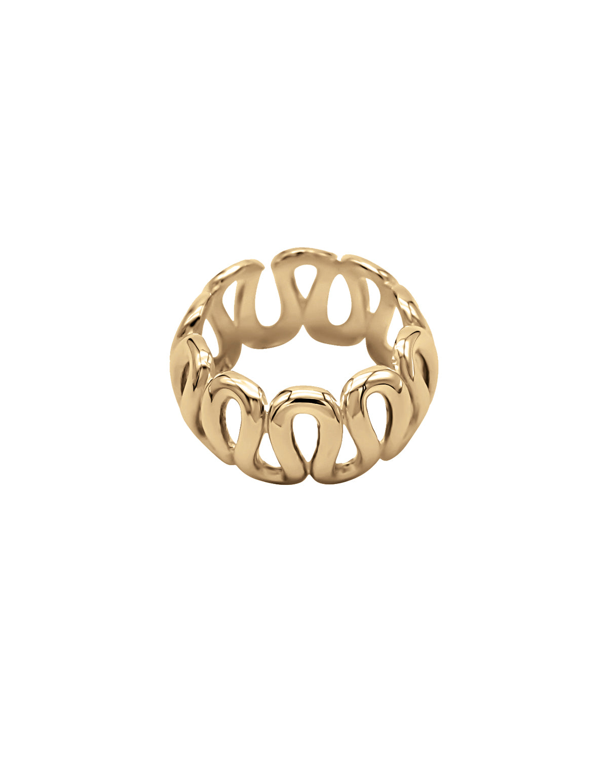 Gold Swirl Ring – Sapir Bachar