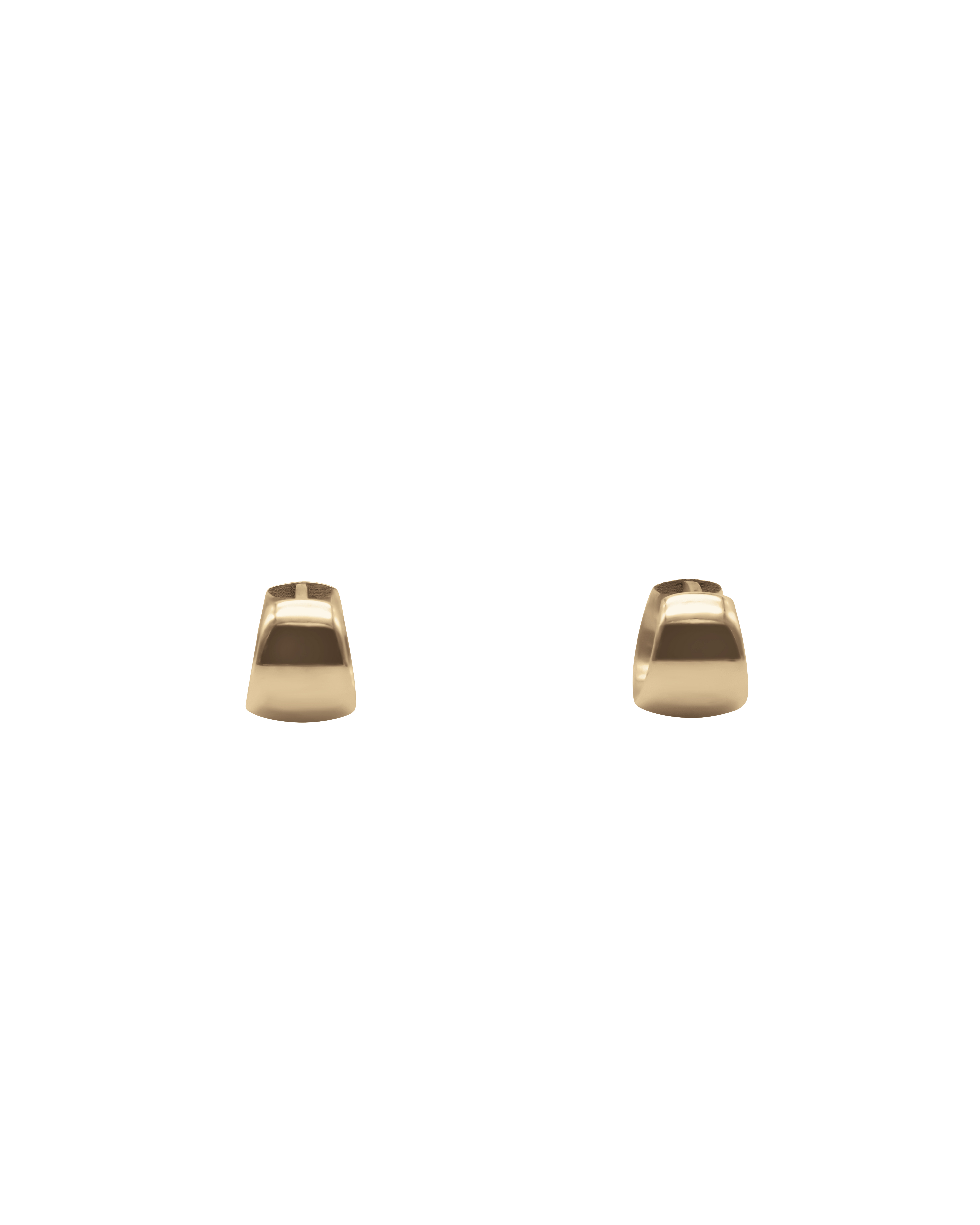 Gold Helix Hoops – Sapir Bachar